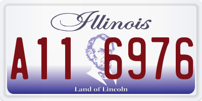IL license plate A116976
