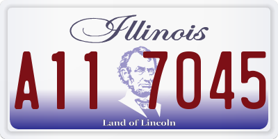 IL license plate A117045