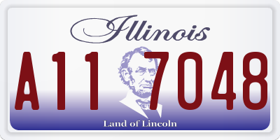 IL license plate A117048