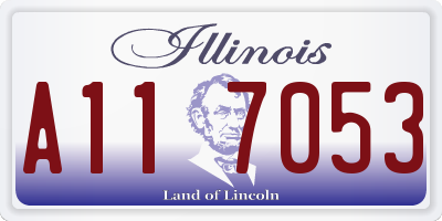 IL license plate A117053