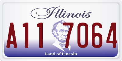 IL license plate A117064