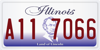 IL license plate A117066