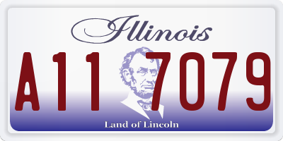 IL license plate A117079