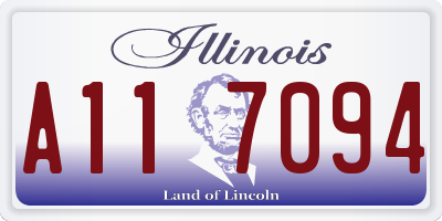 IL license plate A117094