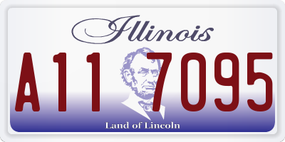 IL license plate A117095