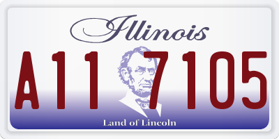 IL license plate A117105