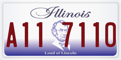 IL license plate A117110