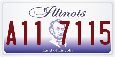 IL license plate A117115