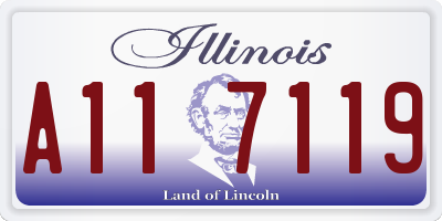 IL license plate A117119
