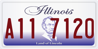 IL license plate A117120