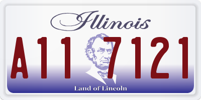 IL license plate A117121