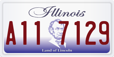 IL license plate A117129