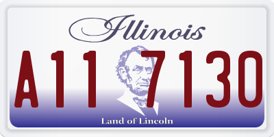 IL license plate A117130
