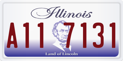 IL license plate A117131