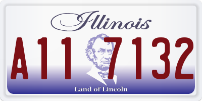 IL license plate A117132