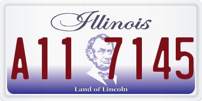 IL license plate A117145