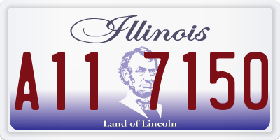 IL license plate A117150