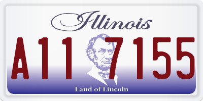 IL license plate A117155