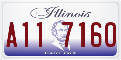 IL license plate A117160