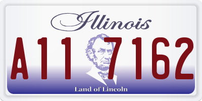 IL license plate A117162