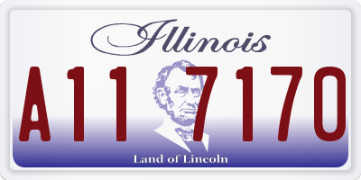 IL license plate A117170