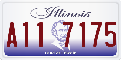 IL license plate A117175