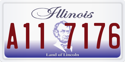 IL license plate A117176