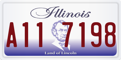 IL license plate A117198