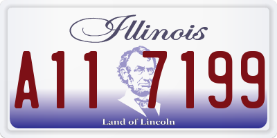 IL license plate A117199