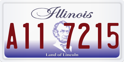 IL license plate A117215