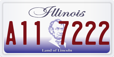 IL license plate A117222