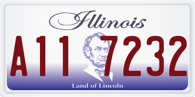 IL license plate A117232