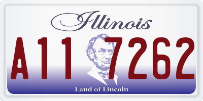 IL license plate A117262