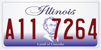 IL license plate A117264