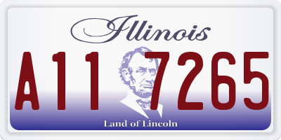 IL license plate A117265