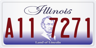 IL license plate A117271
