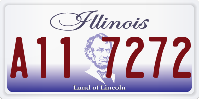IL license plate A117272