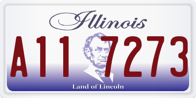 IL license plate A117273