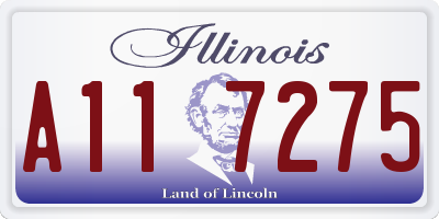 IL license plate A117275