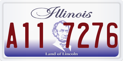 IL license plate A117276