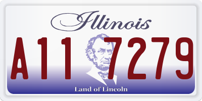 IL license plate A117279