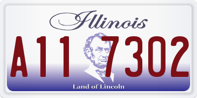 IL license plate A117302