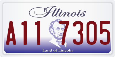 IL license plate A117305
