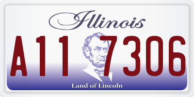 IL license plate A117306