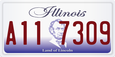 IL license plate A117309