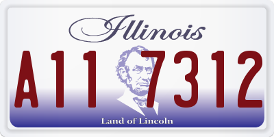 IL license plate A117312