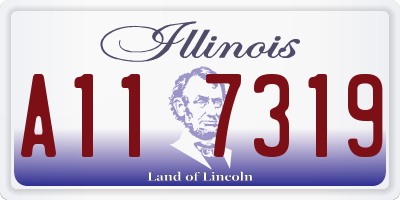 IL license plate A117319