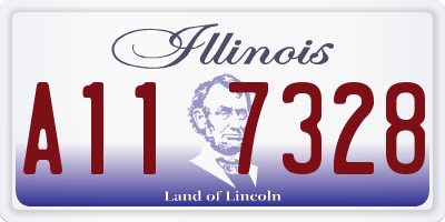 IL license plate A117328