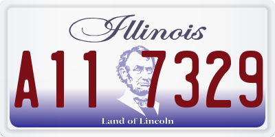 IL license plate A117329