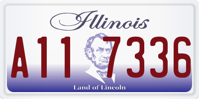 IL license plate A117336